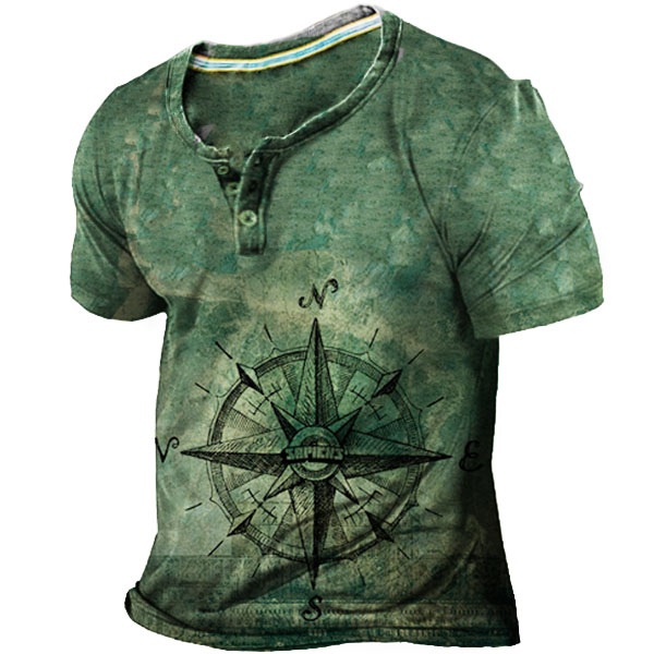 Men's Navigation Henley Chic Shirt