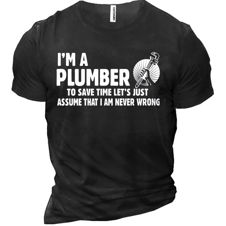Plumber Men's Cotton Chic T-shirt