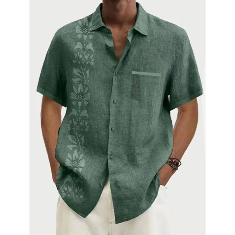 

Chemise De Plage Hawaïenne Décontractée De Couleur Unie Pour Hommes