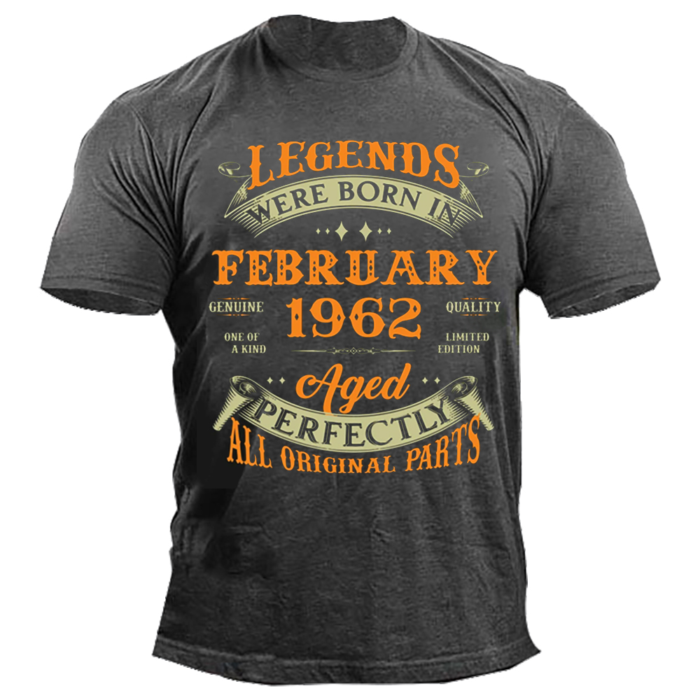 Legends Born In February Chic 1962 61 Years Old Men's T-shirt