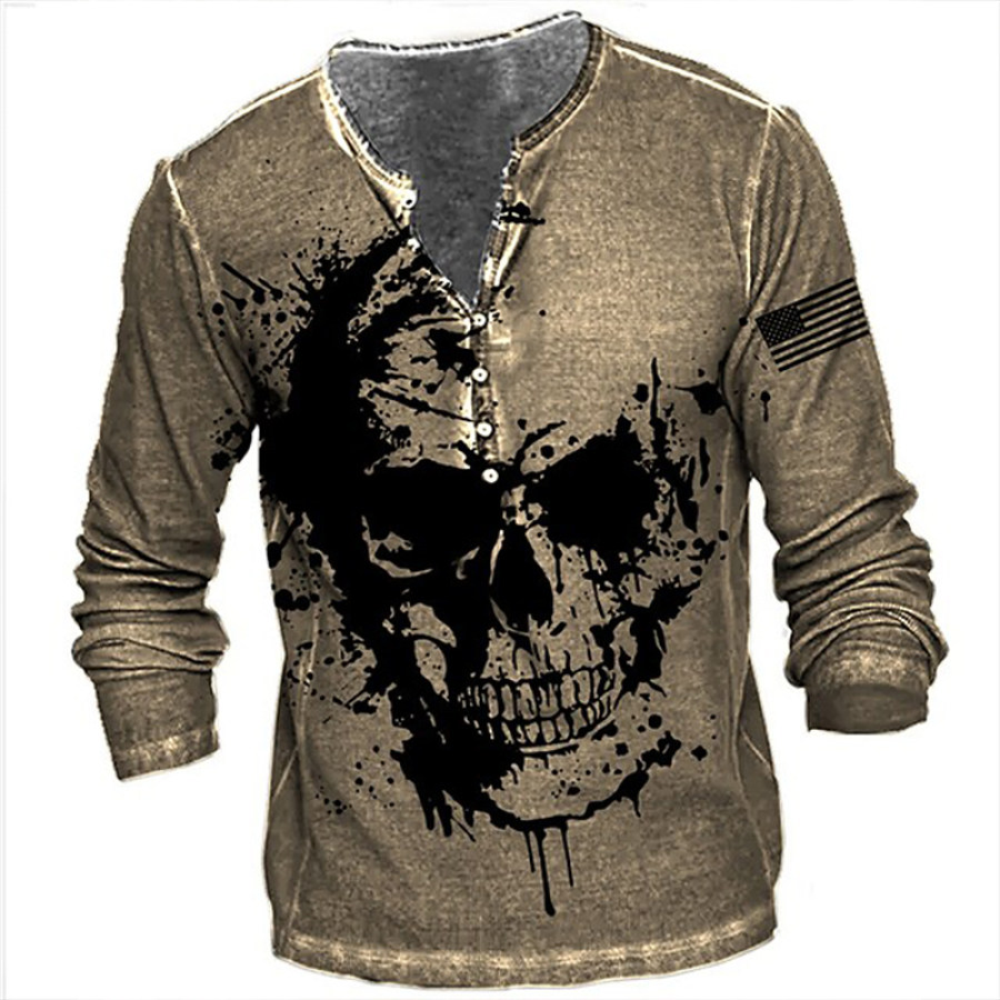 

Men's Outdoor Sports Casual Long Sleeve Printed T-Shirt