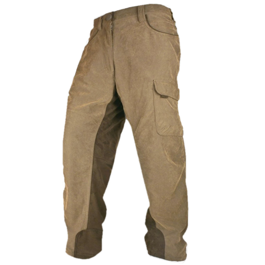 

Men's Outdoor Retro Colorblock Functional Pocket Cargo Pants