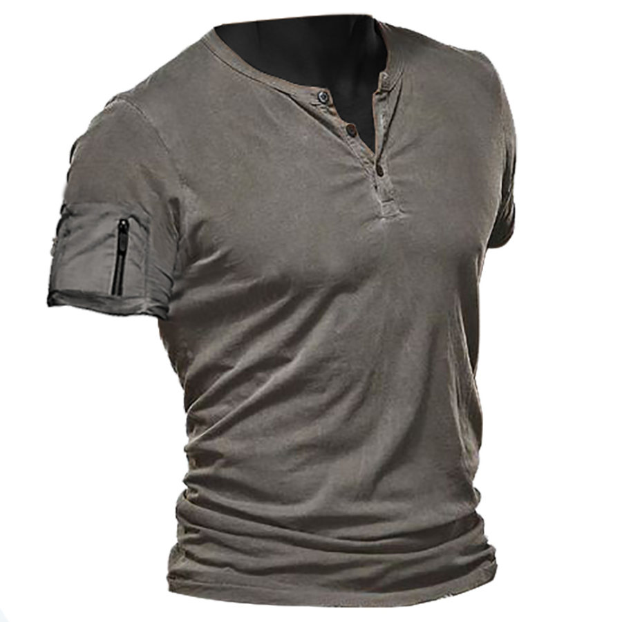 

Men's Outdoor Tactical Henley T-Shirt