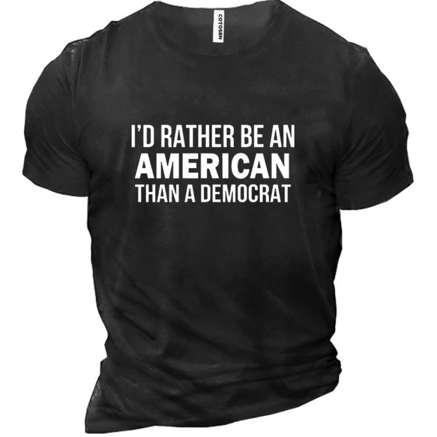 

I'D Be An American Cotton Men'S Shirt