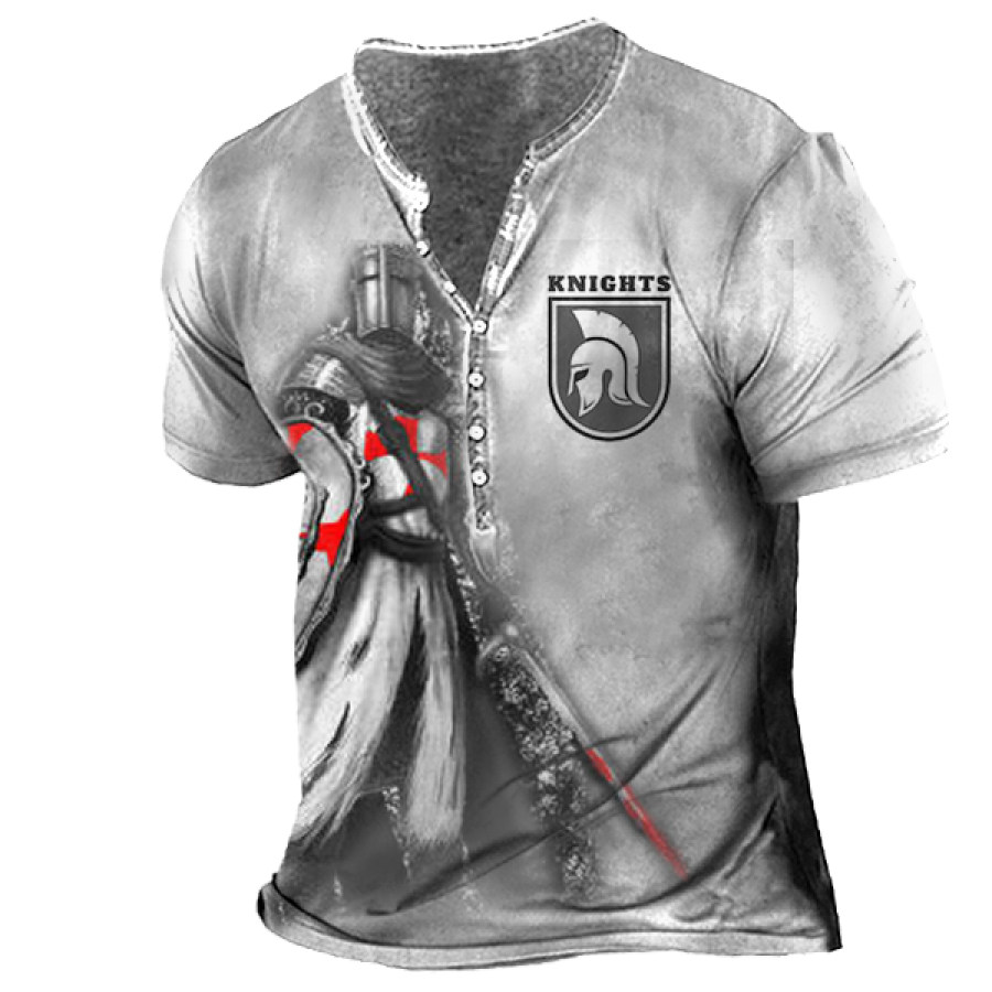 

Boys' Crusader Print Henley T-Shirt