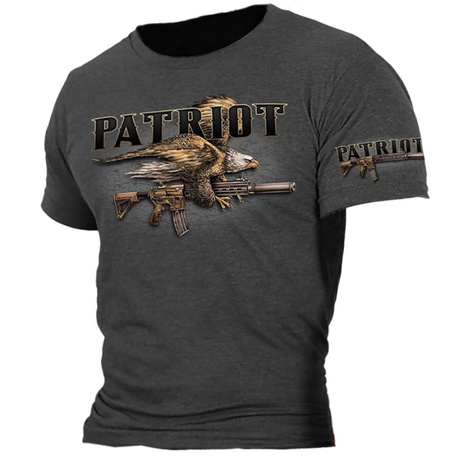 

Men's Vintage Military Patriot Graphic T-Shirt