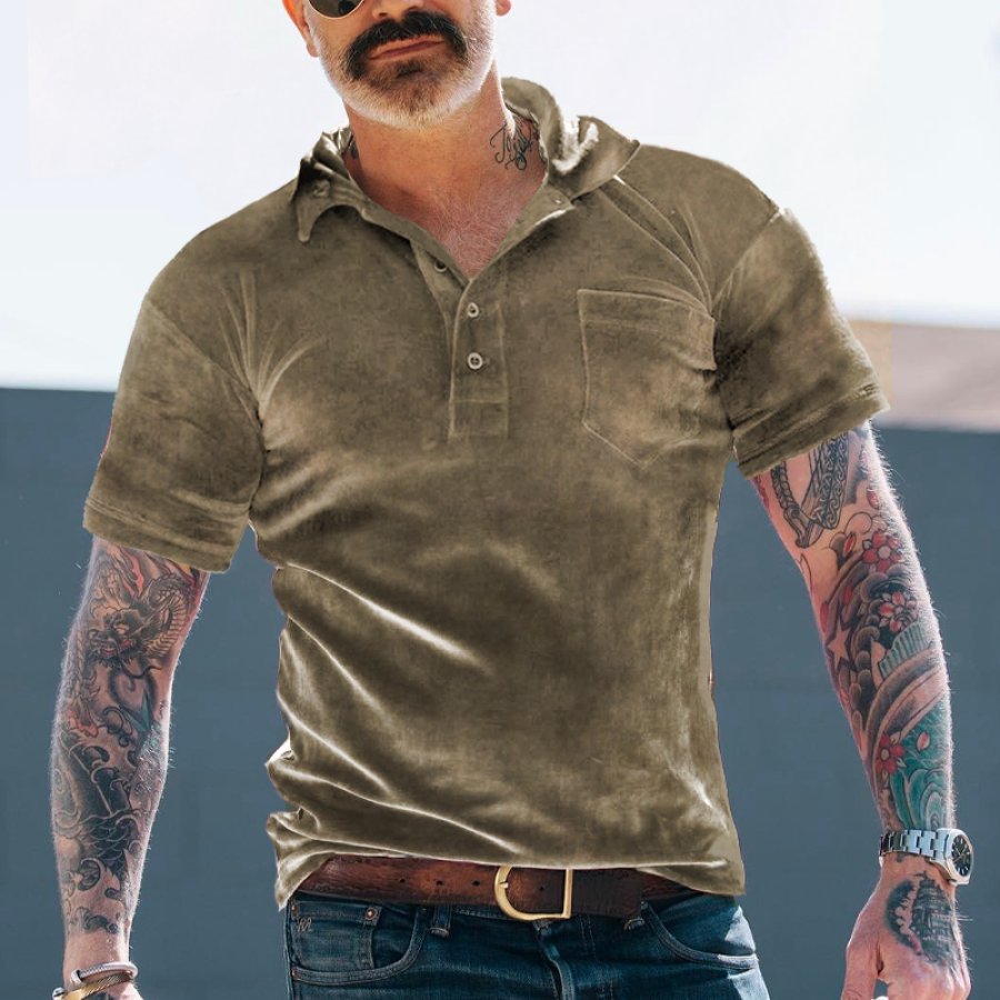 

Men's Outdoor Sports Casual Short-sleeved Polo Shirt