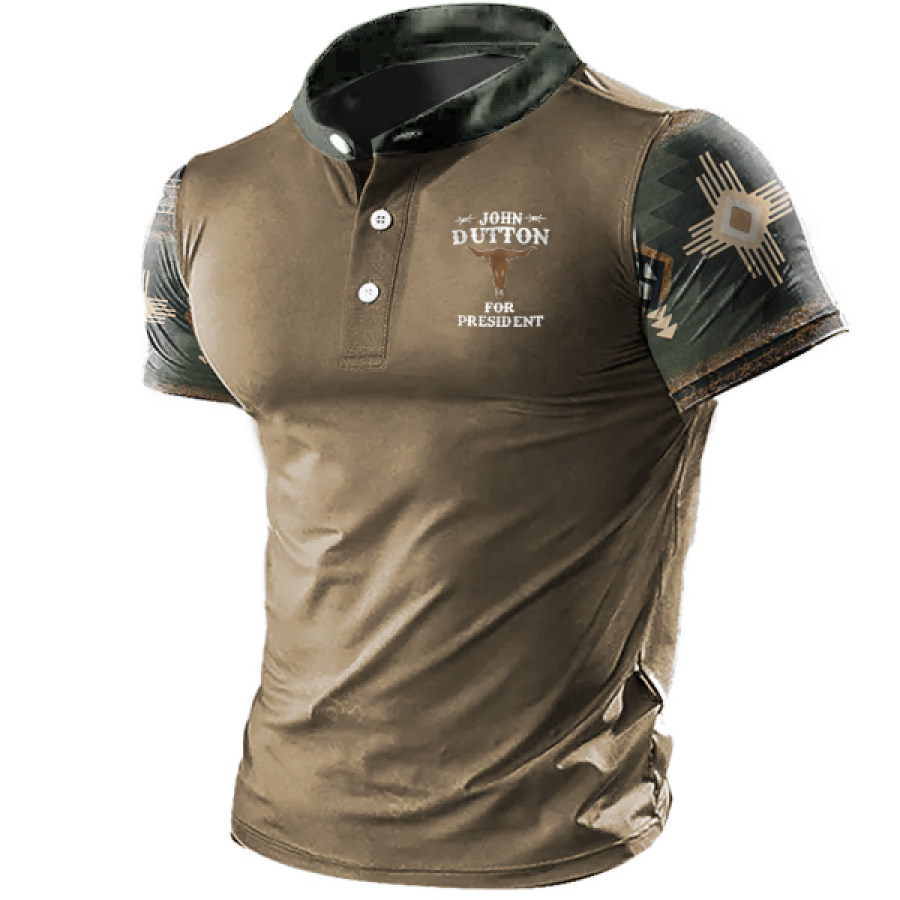 

Men's Outdoor John Dutton For President Yellowstone Polo Shirt