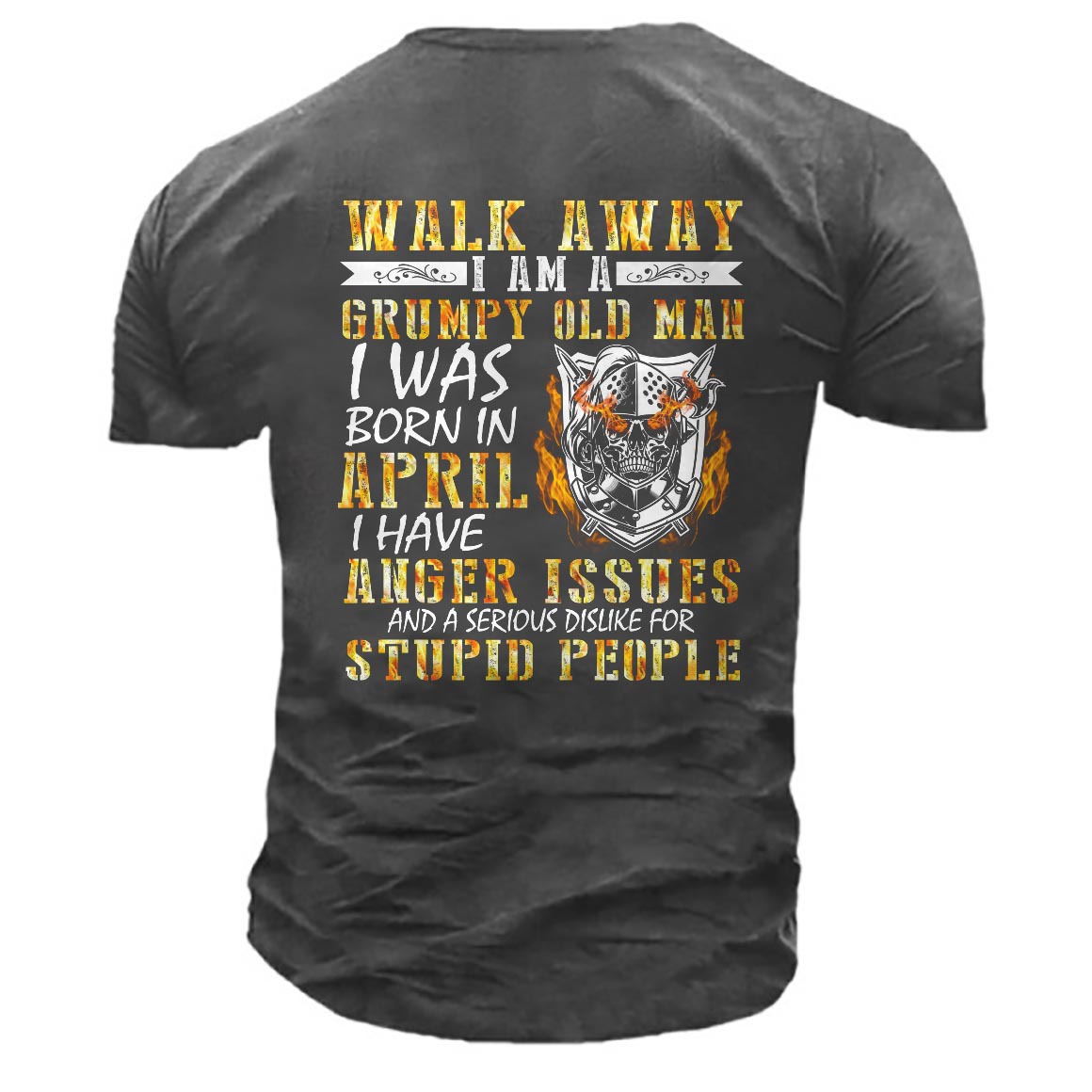 Men's Walk Away I Chic Am A Grumpy Old Man Cotton T-shirt