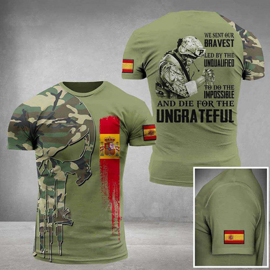 

Men's Outdoor Camouflage Print Tactical Cotton T-Shirt