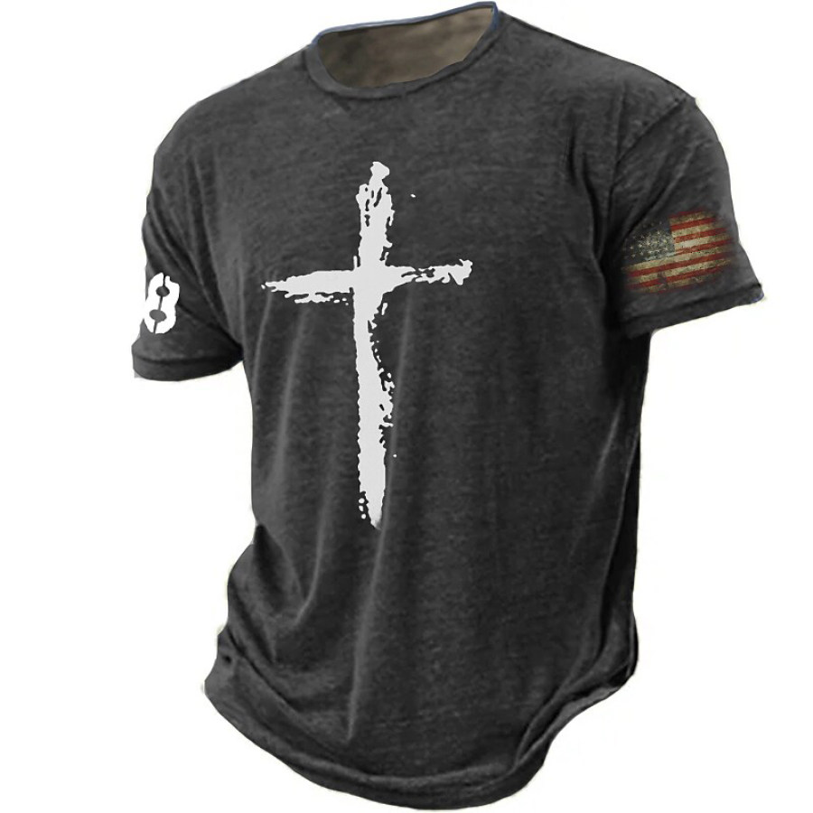

Men's Outdoor Sports Casual Short-sleeved T-shirt
