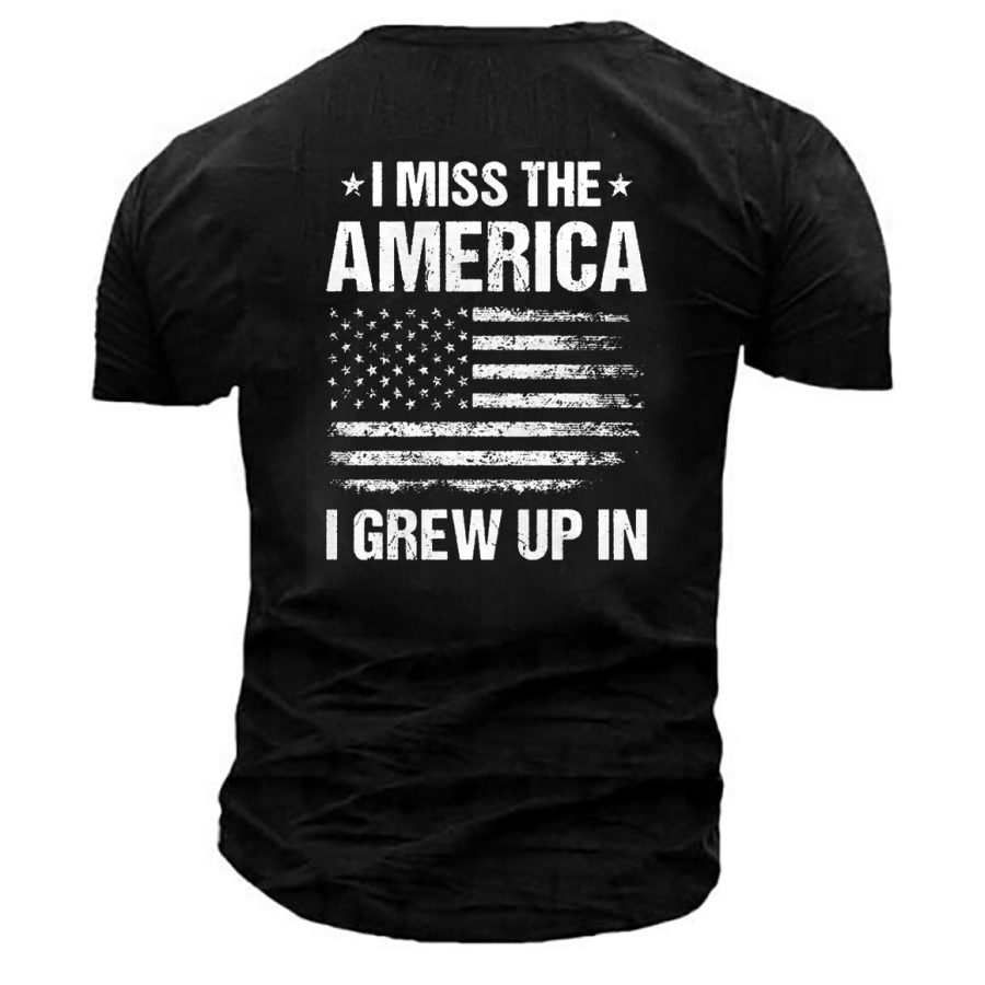 

Men's I Miss The America I Grew Up In Cotton T-Shirt