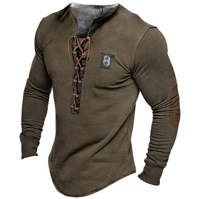 Men's Outdoor Tactical 8 Chic Drawstring Pleated T-shirt