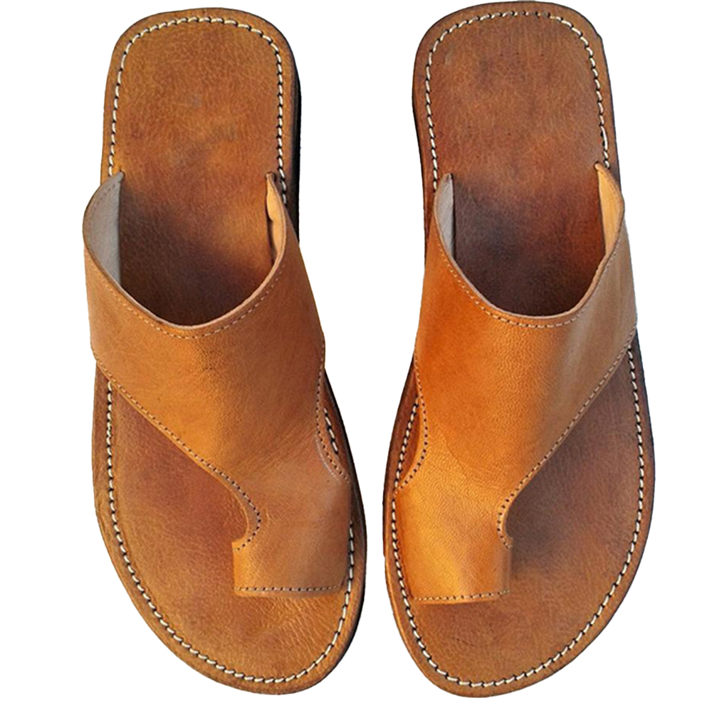 Men's Outdoor Retro Pu Chic Casual Slipper Sandals