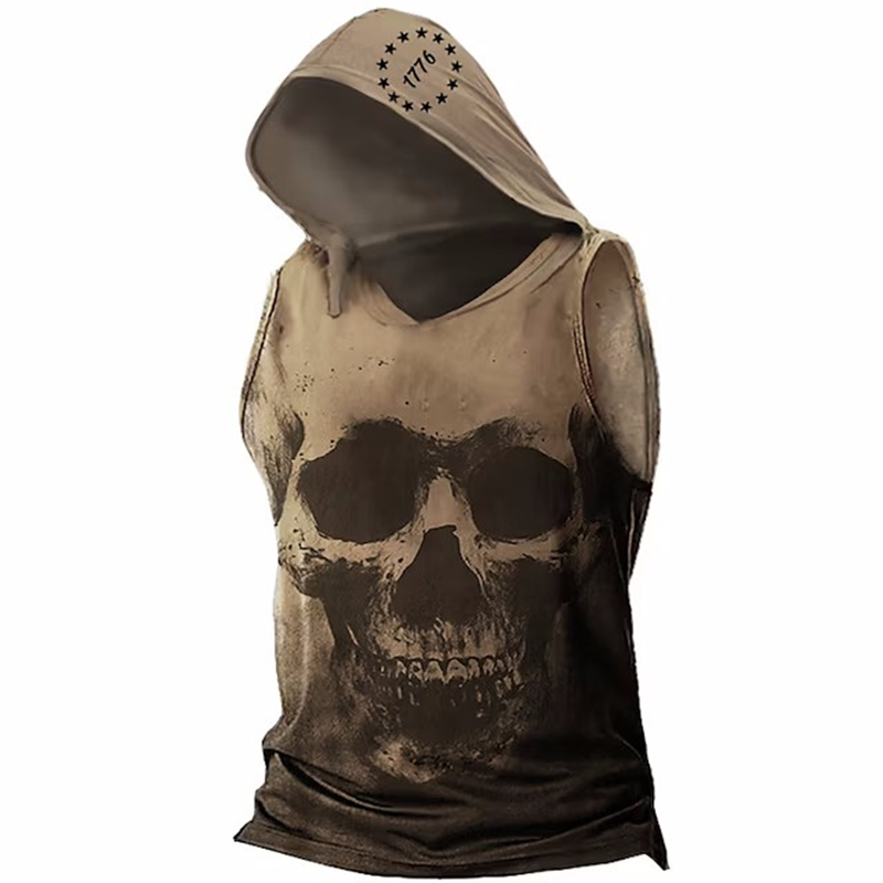 Men's Outdoor Casual Hooded Chic Sleeveless T-shirt