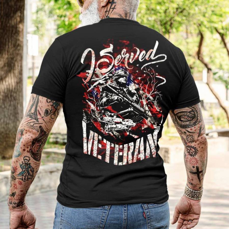 

Cadzart I Served Veteran Men's T-Shirt