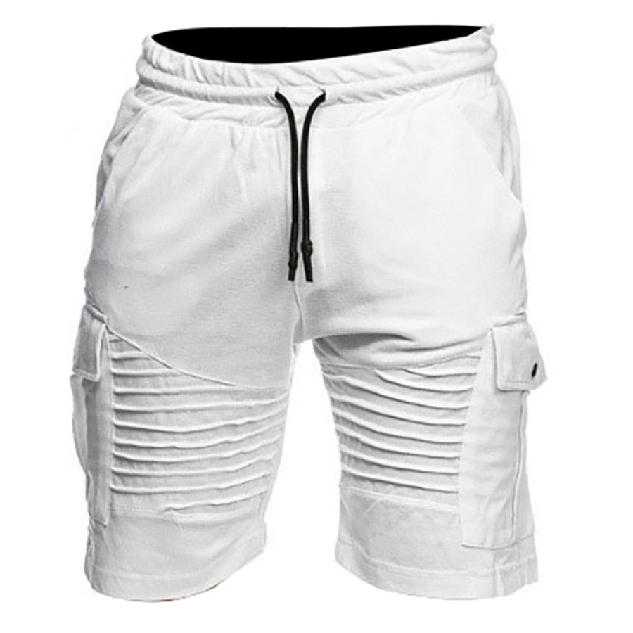 

Men's Pocket Sports Slim Casual Cropped Shorts