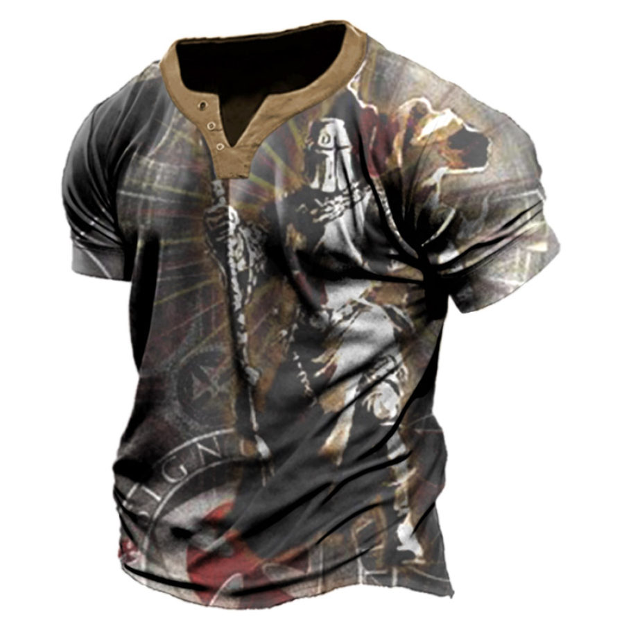 

Men's Vintage Templar Print T-Shirt