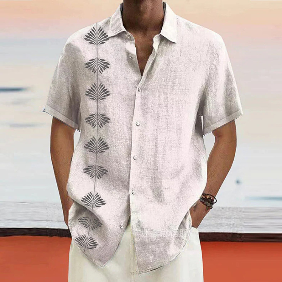 

Men's Summer Beach Vacation Short Sleeve Shirt
