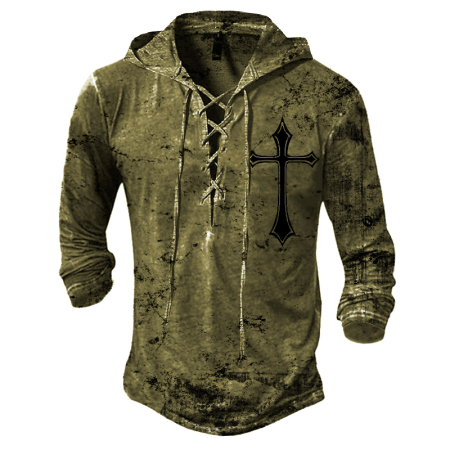 

Men's Cross Print T-Shirt