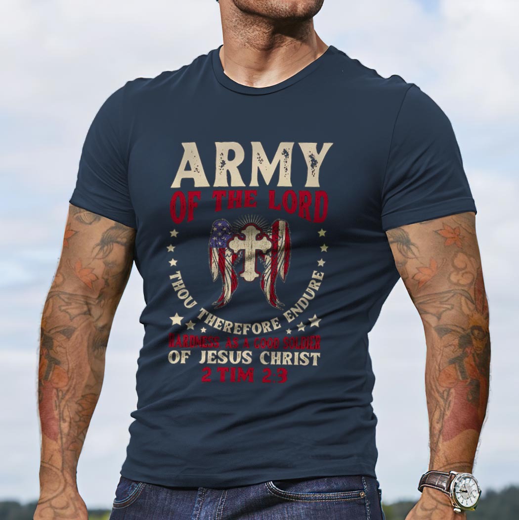 Men's Army Of The Chic Lord Jesus Christ Cotton T-shirt