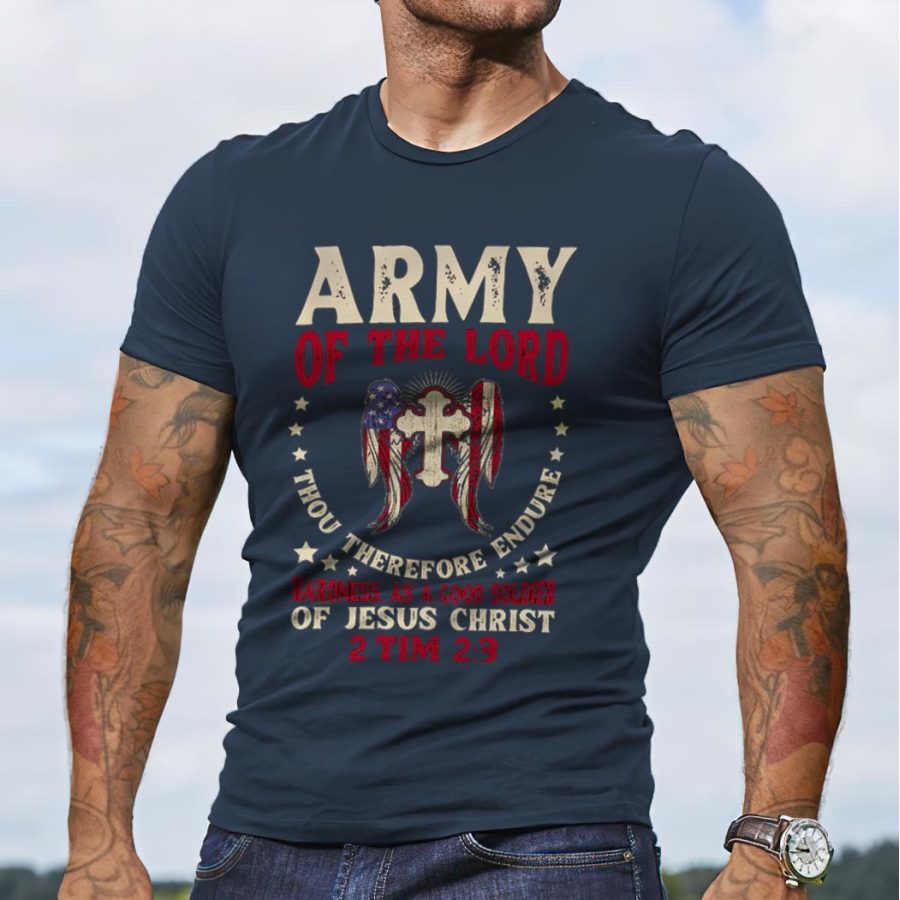 

Men's Army Of The Lord Jesus Christ Cotton T-Shirt