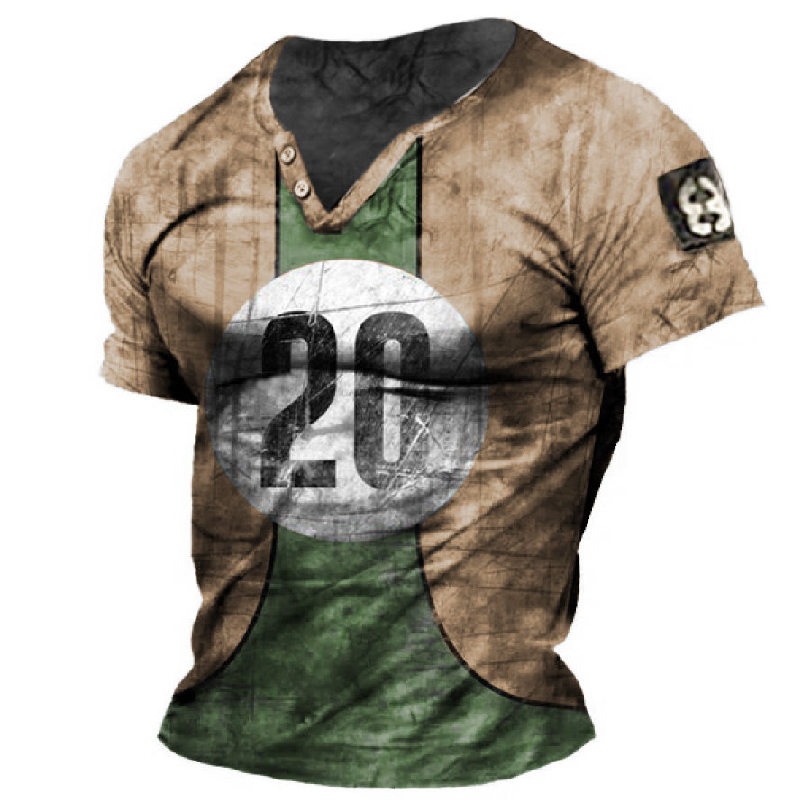 

Men's Vintage Racing V-Neck T-Shirt
