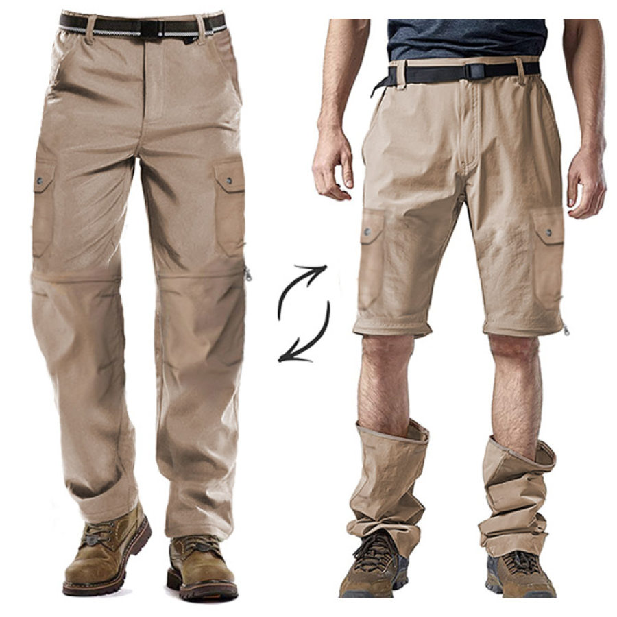 

Men's Outdoor Tactical Pockets Detachable Convertible Cargo Pants