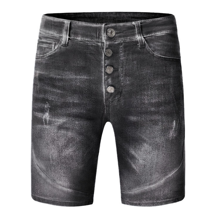 Men's Outdoor Ripped Jeans Chic Cropped Shorts