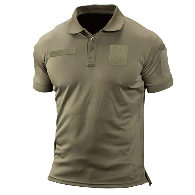 Men's Outdoor Tactical Breathable Chic Polo Short Sleeve T-shirt