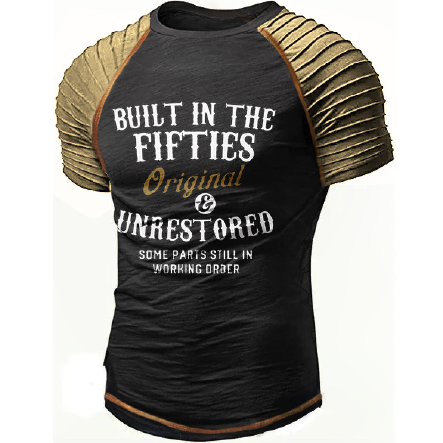 

Built In The Fifties Print Men Cotton T-shirt