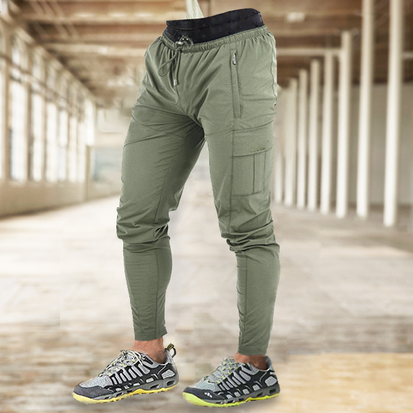 Men's Outdoor Zipper Pocket Chic Stretch Tactical Pants