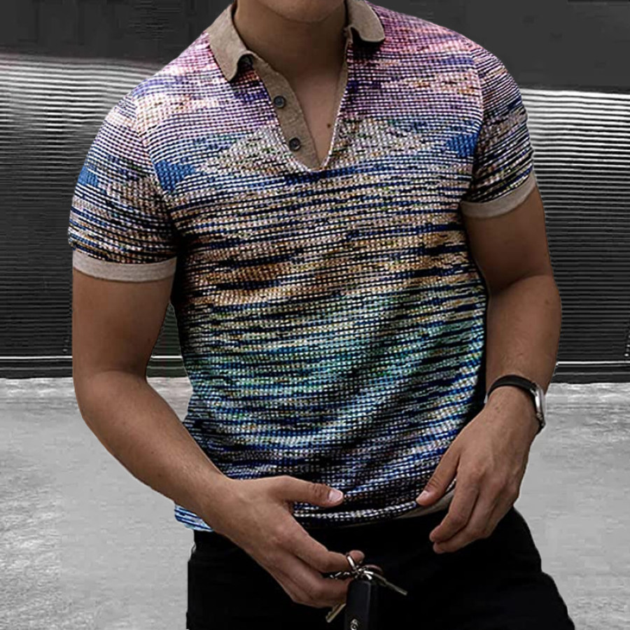 

Mens Casual And Business Casual Knitted Polo Shirt