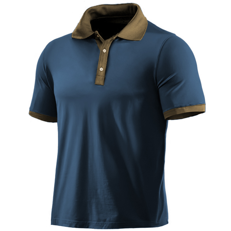 Men's Contrasting Polo Chic Shirt