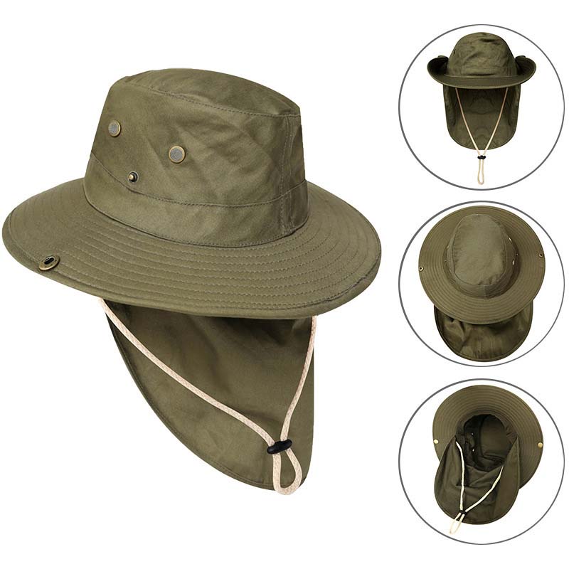 Men's Outdoor Mountaineering Camping Chic Breathable Quick-drying Sun Hat
