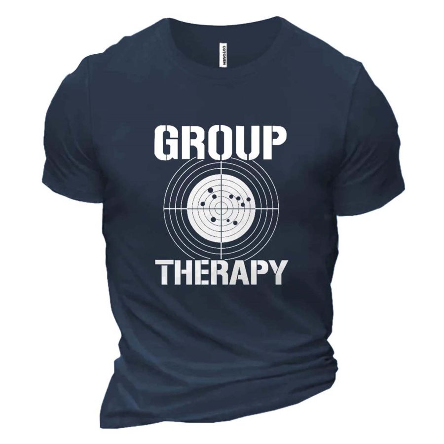 

Men's Group Therapy Print Cotton T-Shirt