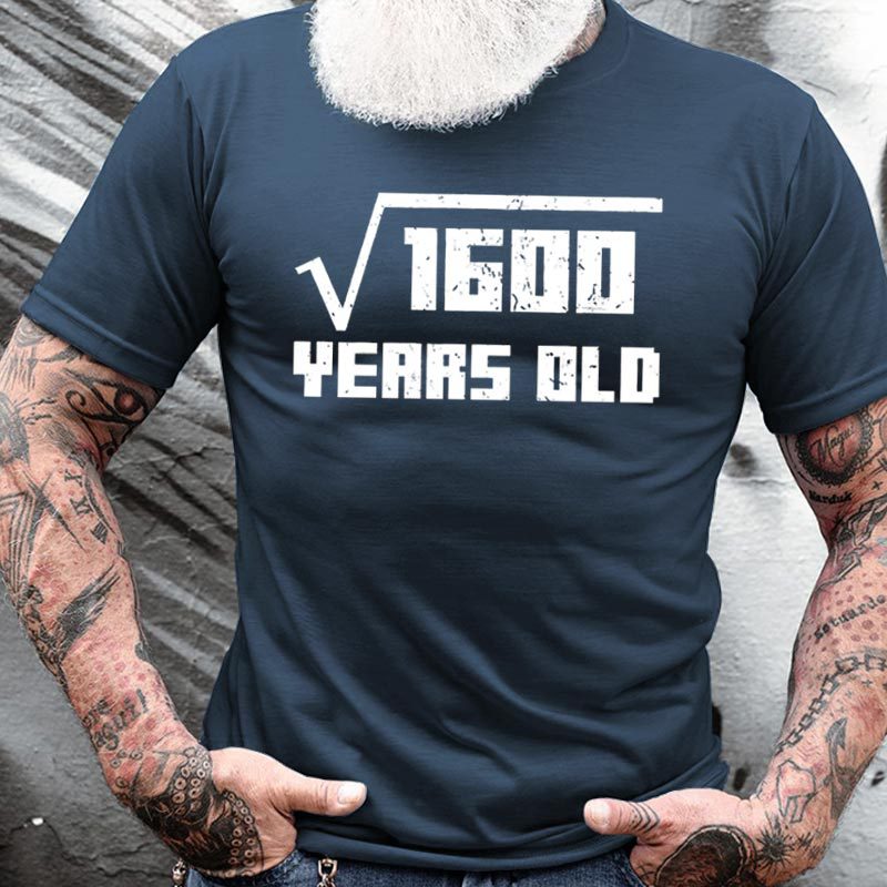 1600 Years Old Men's Chic Cotton Short Sleeve T-shirt