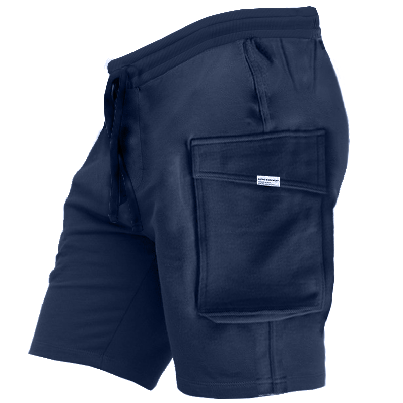 Men's Casual Large Pocket Chic Drawstring Cargo Shorts