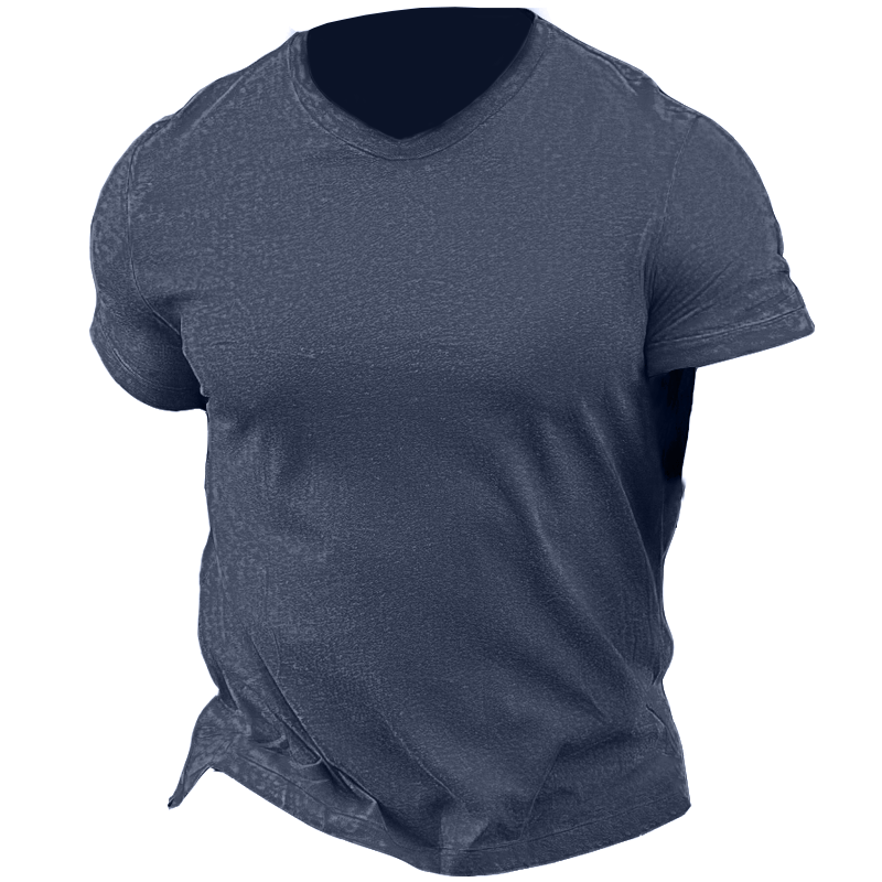 Men's Retro Casual Colored Chic Cotton T-shirt