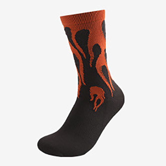 Men's Flame Cotton Mid-calf Chic Socks