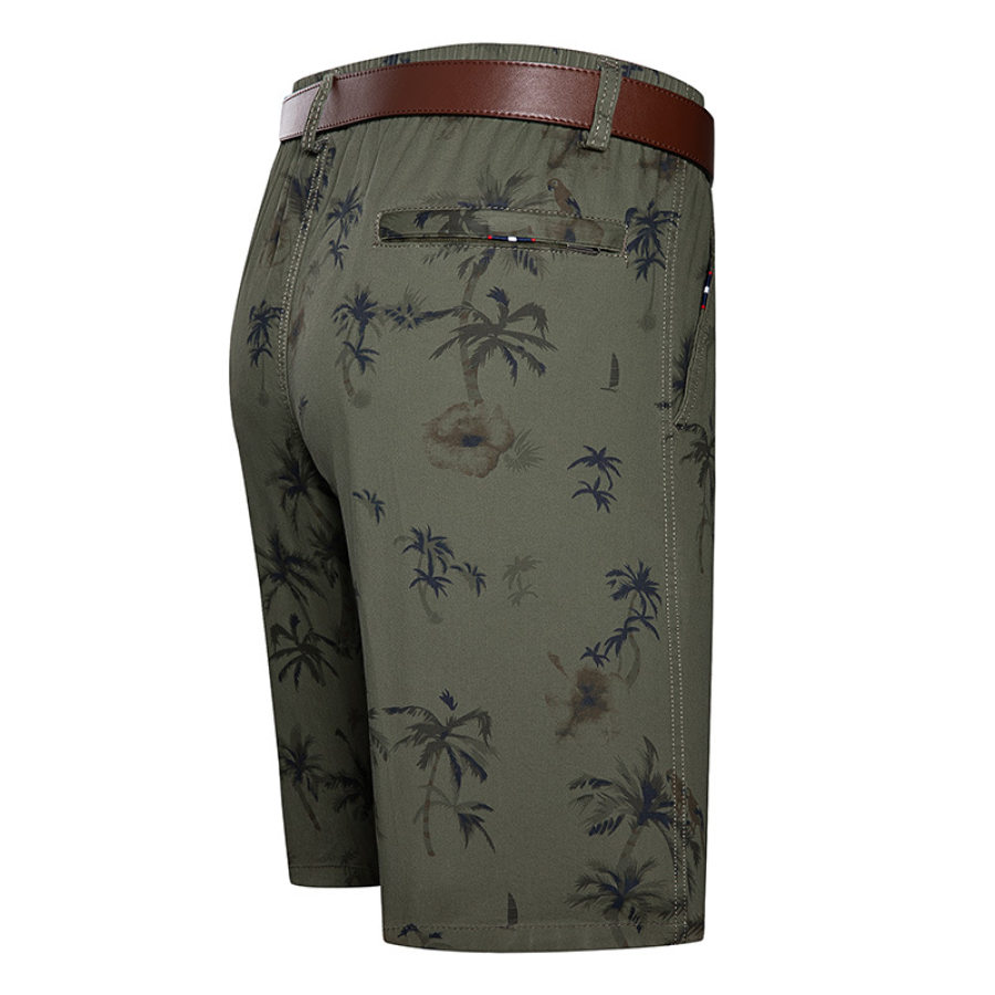 

Men's Outdoor Summer Coconut Print Cargo Shorts