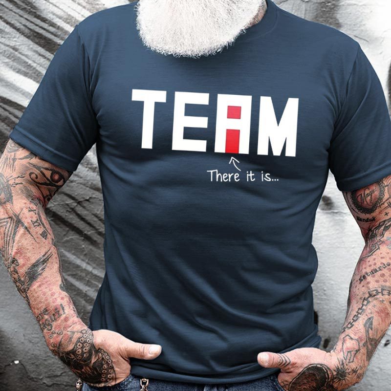 Team There It Is Chic Men's Cotton T-shirt