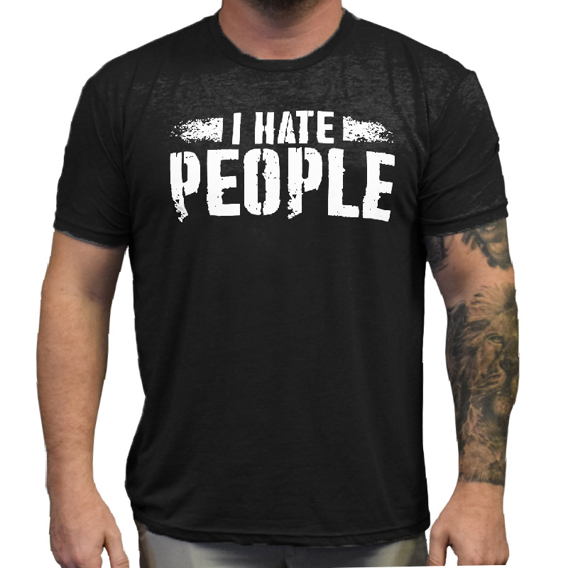 I Hate People Men's Chic Cotton T-shirt
