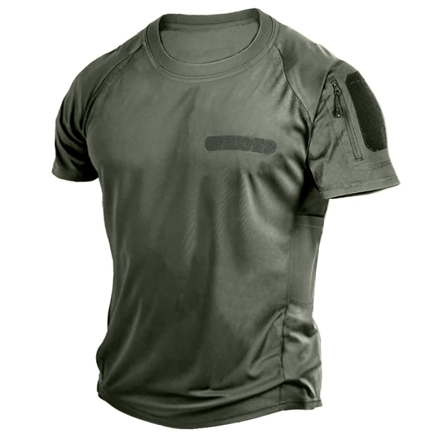 

Men's Zip Pocket Functional Tactical T-Shirt