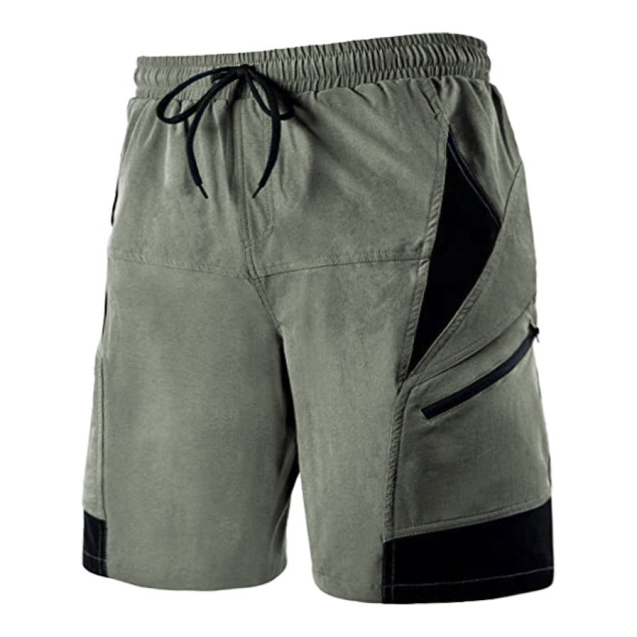

Men's Outdoor Tactical Color Block Sport Drawstring Shorts