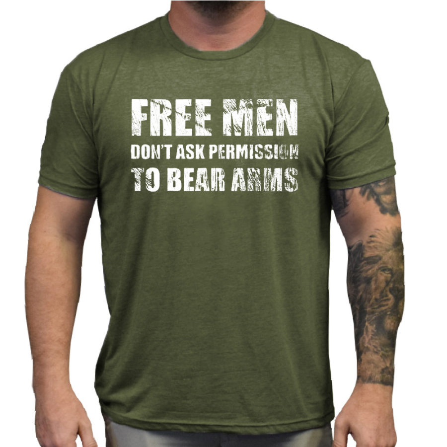 

Free Men Printed Cotton T-Shirt