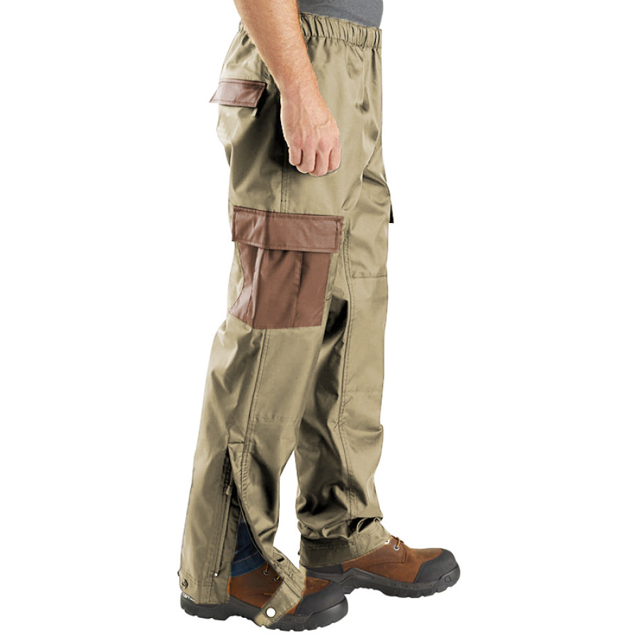 

Men's Outdoor Retro Stitching Trousers