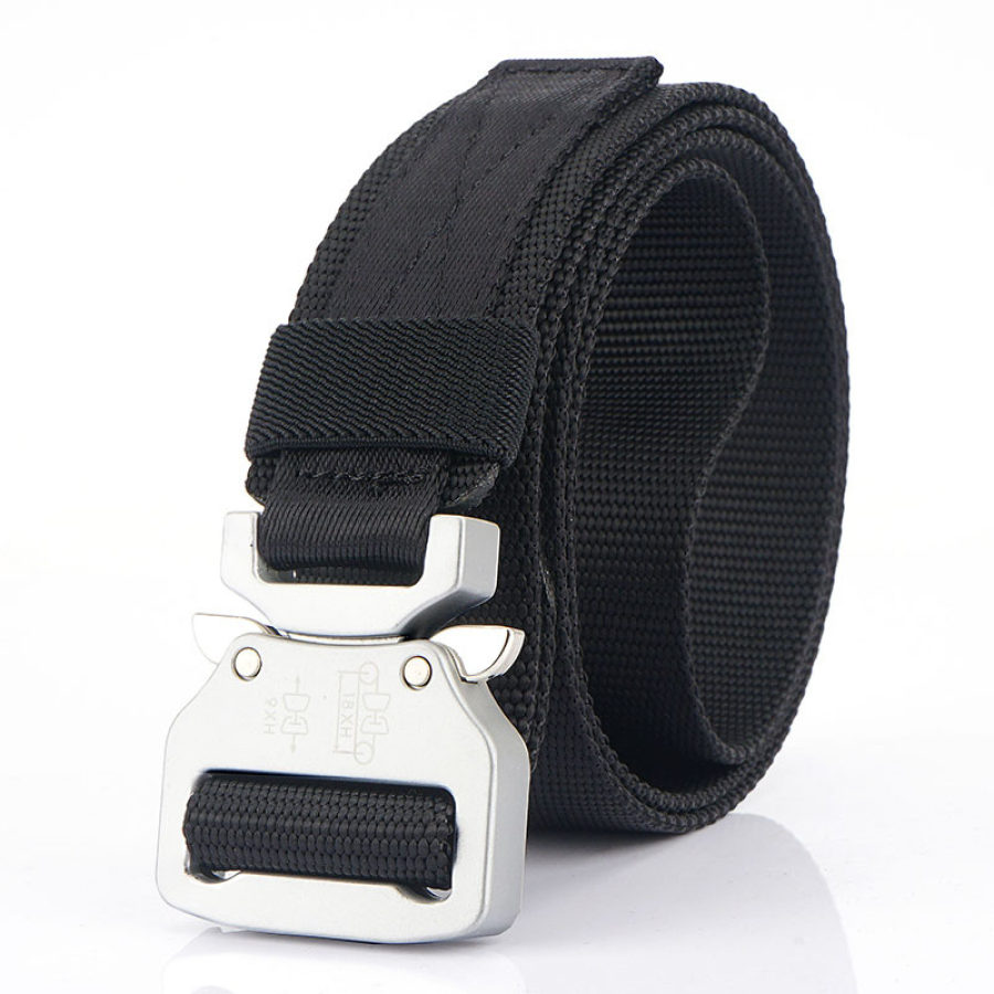 

Men's Outdoor Tactical Belt All-match Jeans Inner Belt Silver Buckle