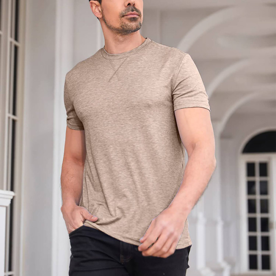 

Men's Outdoor Casual Short Sleeved Cotton T-shirt