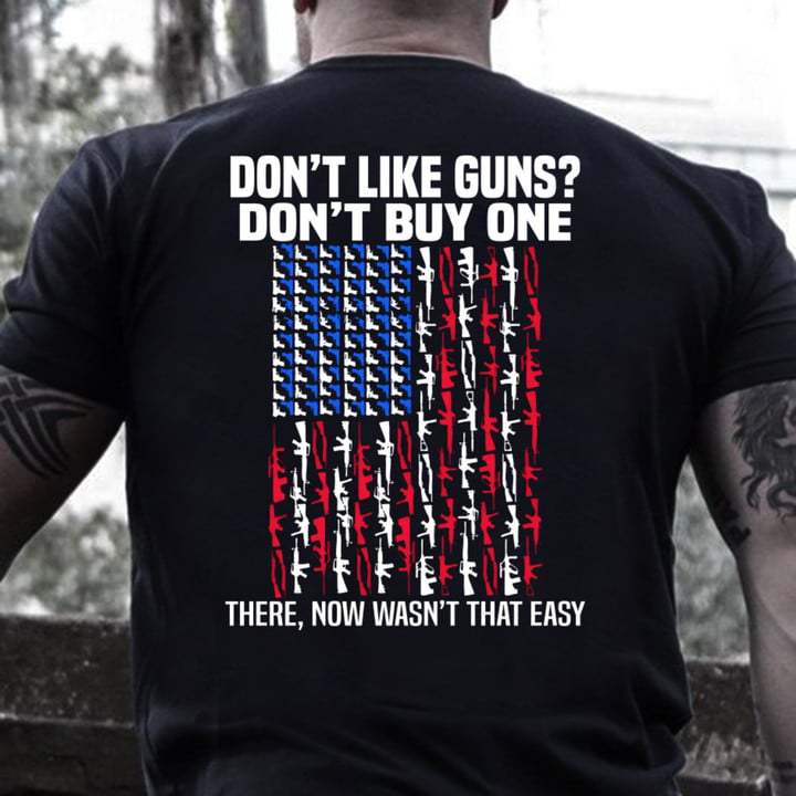 Dad Don't Like Guns  Chic Don't Buy One Men Cotton T-shirt